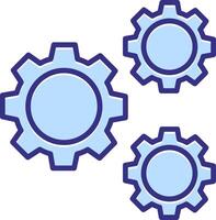 Cogs Icon Symbol Art Sign vector