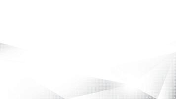 Abstract geometric white and gray color background with triangle shape and dot pattern, halftone effect, illus vector