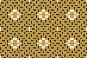 Embroidery Abstract Geometric Pattern With Stripes Linesfolk Embroidery, Aztec Geometric Ornament Print. Design for Carpet, Wallpaper, Clothing, Wrapping, Fabric vector