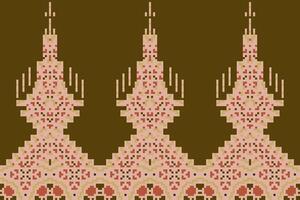 Geometry Shapes Ethnic Pattern Designfolk Embroidery, Aztec Geometric Ornament Print. Design for Carpet, Wallpaper, Clothing, Wrapping, Fabric vector