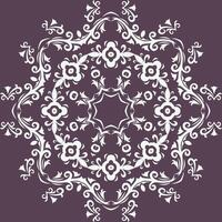 Damask Fabric Patterns Nordic Abstract Geometric Pattern Designfolk Embroidery, Aztec Ornament Print. Design for Carpet, Wallpaper, Clothing, Wrapping, Fabric vector