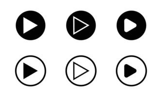 Play button icon, Pause icon ,play icon set vector