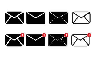 Email Envelope Icon set vector