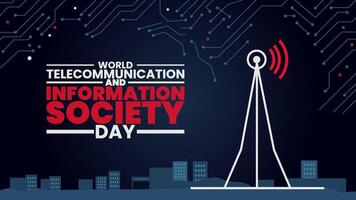 Celebrate Communication and Innovation, Global Telecom Day vector