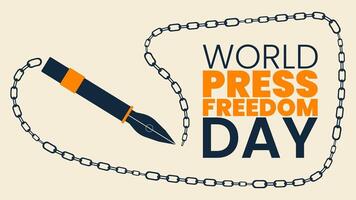 Support Free Press, Design for Press Freedom Day vector