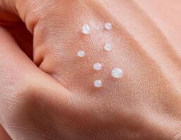 Skin Hydration Collagen Serum Drops on Hand photo
