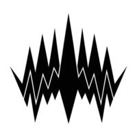 a black and white image of a wave with a wave pattern vector