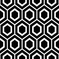 a black and white geometric pattern with hexagons vector