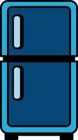 single icon of a refrigerator vector