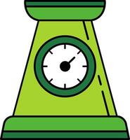 single icon of a green scale vector