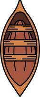 single icon of a kayak vector