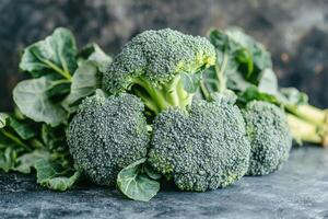 Broccoli is a vegetable that is very popular photo