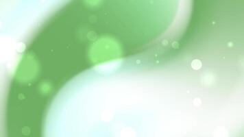 green gradient background with floating bokeh lights Features pastel tones and soft curves perfect for eco-friendly designs nature themes or celebration invitations video