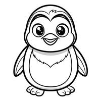 Comical Cartoon Penguin Characters for Artwork and Illustrations vector