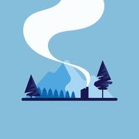 simple nature illustration for branding or presentation vector