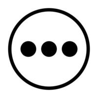 More symbol icon on white background. vector
