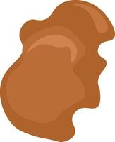 Illustration of Brown Blob Shape vector