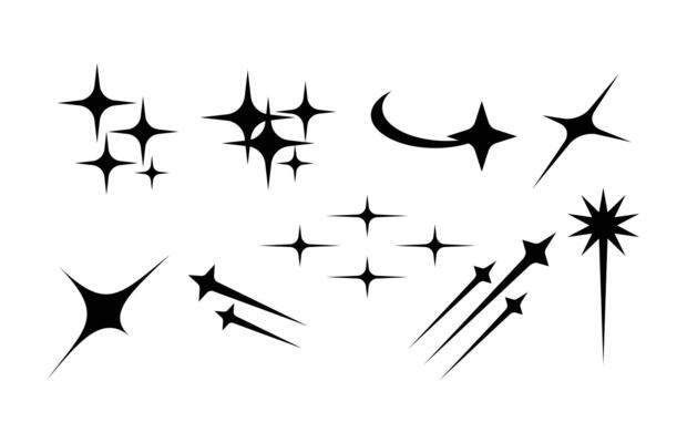 Retro Sparkle Stars Motion Collection