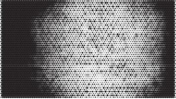 A black and white image of a face with dots vector