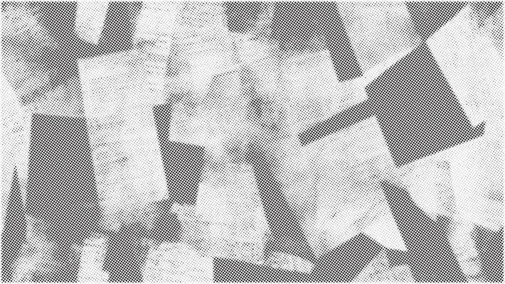 A black and white abstract background with many different shapes