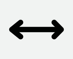 Left Right Arrow Scroll Scale Cursor Direction Navigation Point Pointer Bar Alignment Zoom In Out Exchange Trade Swap Next Navigate Icon Symbol vector