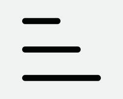 Three Lines Hamburger Menu Option Line Icon Symbol App List Drop Down More Sidebar Side Bar Expand Scale Expansion Website Drawer Page Info Graphic vector