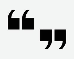 Open and Close Quotation Marks Icon Opening Closing Speech Talk Communication Quote Symbol Discussion Communicate Message Speaking Mark Punctuation vector