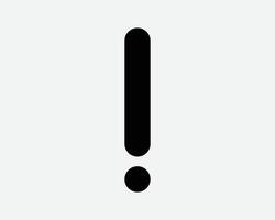 Exclamation Point Icon Attention Notice Warning Caution Hazard Symbol Error Problem Issue Help Important Punctuation Angry Emphasis Graphic vector