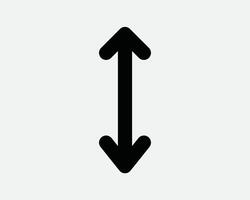 Up Down Arrow Icon Scale Arrowhead Point Pointer Lift Elevator Ascend Descend Upload Download Shape Outline Graphic Progress Bar Graph Black Line vector