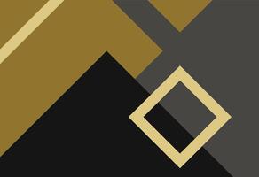 A black and gold geometric pattern with a diamond in the middle vector
