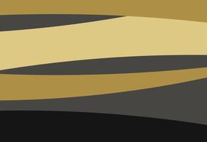 A black and gold abstract background with a wave pattern vector