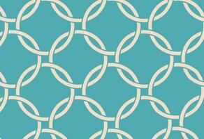 A blue and white pattern with a chain link design vector