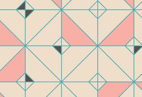 A geometric pattern with pink and black triangles vector