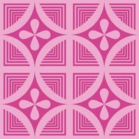 A pink background with a square pattern vector