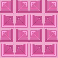 A pink background with squares and lines vector