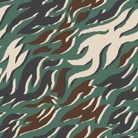 Hand-Drawn Camo Pattern, Seamless Jungle-Inspired Abstract Print in Earth Tones vector