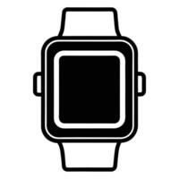 Modern Watch Icon with Digital Display vector