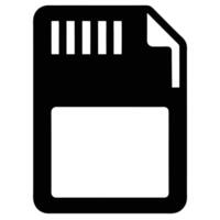 Storage Card Icon for Electronics vector