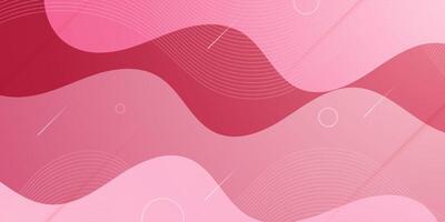 Abstract colorful wave pink gradient background. Simple elegant banner background. Wave pattern background. vector