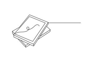 This artwork honors the written word with just one elegant line. vector