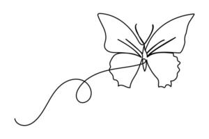 This art form expresses the essence of a butterfly light, free, and fleeting. vector