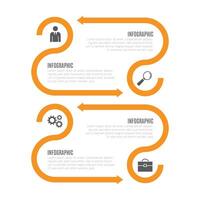 Modern business infographic presentation chart list template design vector