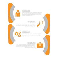 Designed editable modern infographic business template chart list design vector