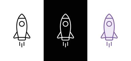Campaign launch icon, rocket symbol, spaceship icon. Space ship symbol. Project start up icon. Creative idea sign. vector