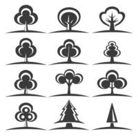 Clean Tree Designs for Branding vector
