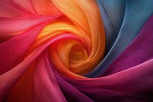 A Mesmerizing Swirl of Vivid Colors Flowing Through Abstract Patterns for Creative Projects photo