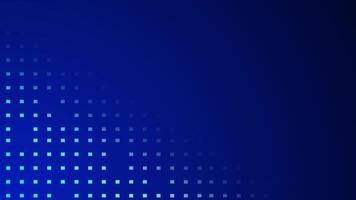 Futuristic blue tech background with digital square pattern with copy space video