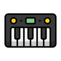 Simple Keyboard colorful icon. The icon can be used for websites, print templates, presentation templates, illustrations, etc vector