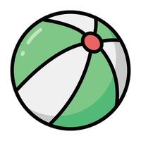 Simple Ball colorful icon. The icon can be used for websites, print templates, presentation templates, illustrations. vector