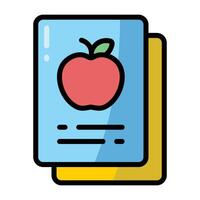 Simple Card Game colorful icon. The icon can be used for websites, print templates, presentation templates, illustrations, etc vector